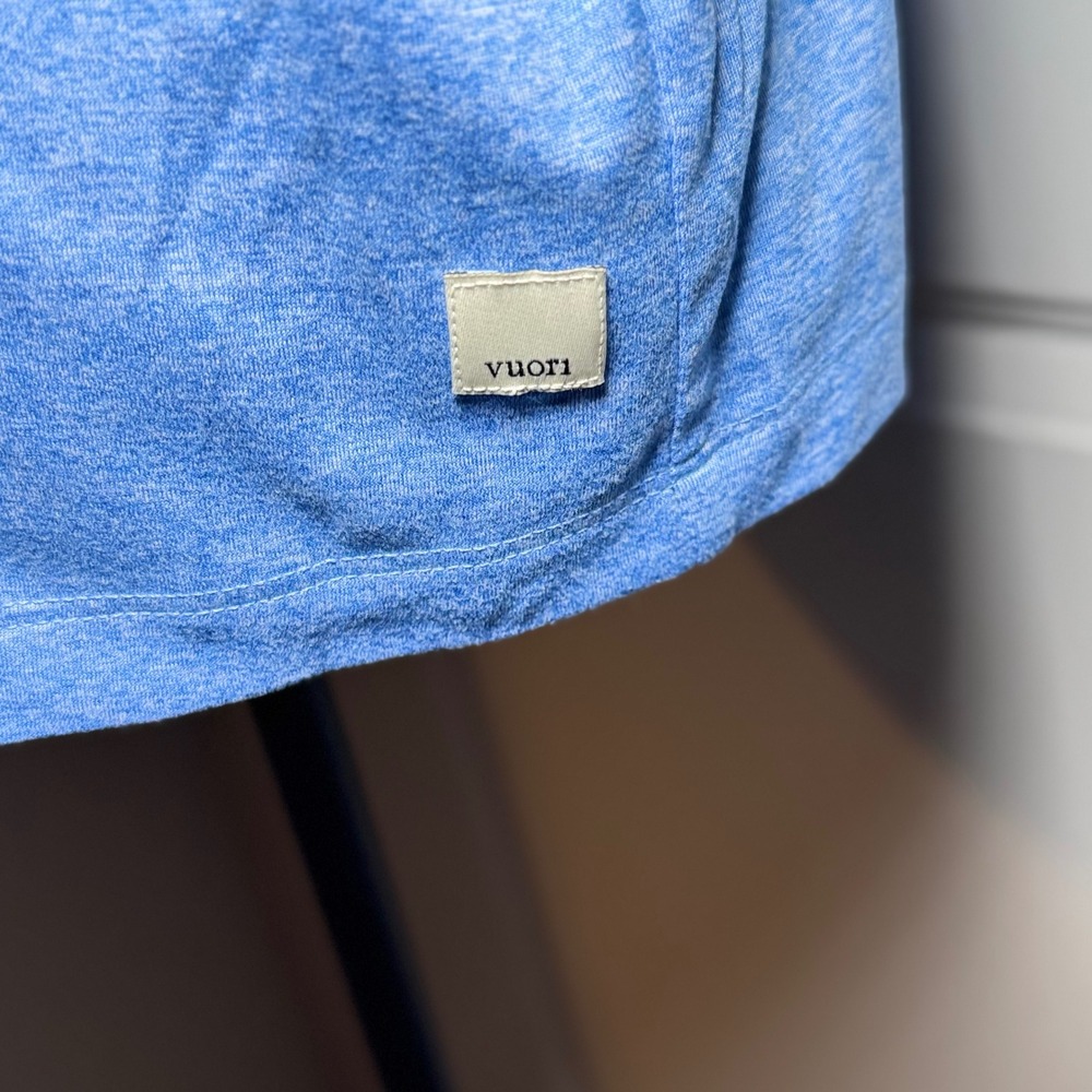 Vuori Energy Tee Womens Large Blue Heathered Activewear T-Shirt - Picture 4 of 8